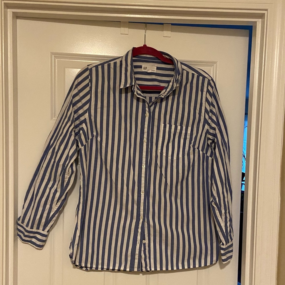 Stripped button down